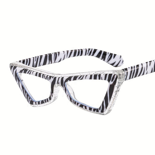 Cat Eye Clear Lens Glasses Anti Light Reading Glasses