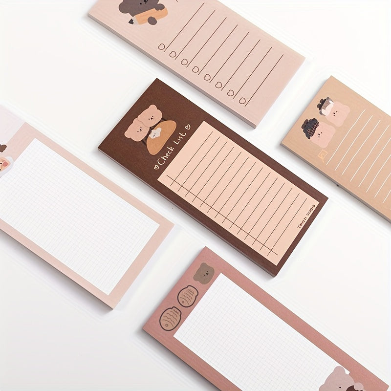 Cookie Bear Tearable Portable Note Book 50 Sheets