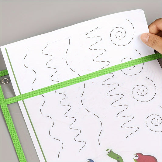 3pcs A4 Kids Dry Erase Doodle File Bags