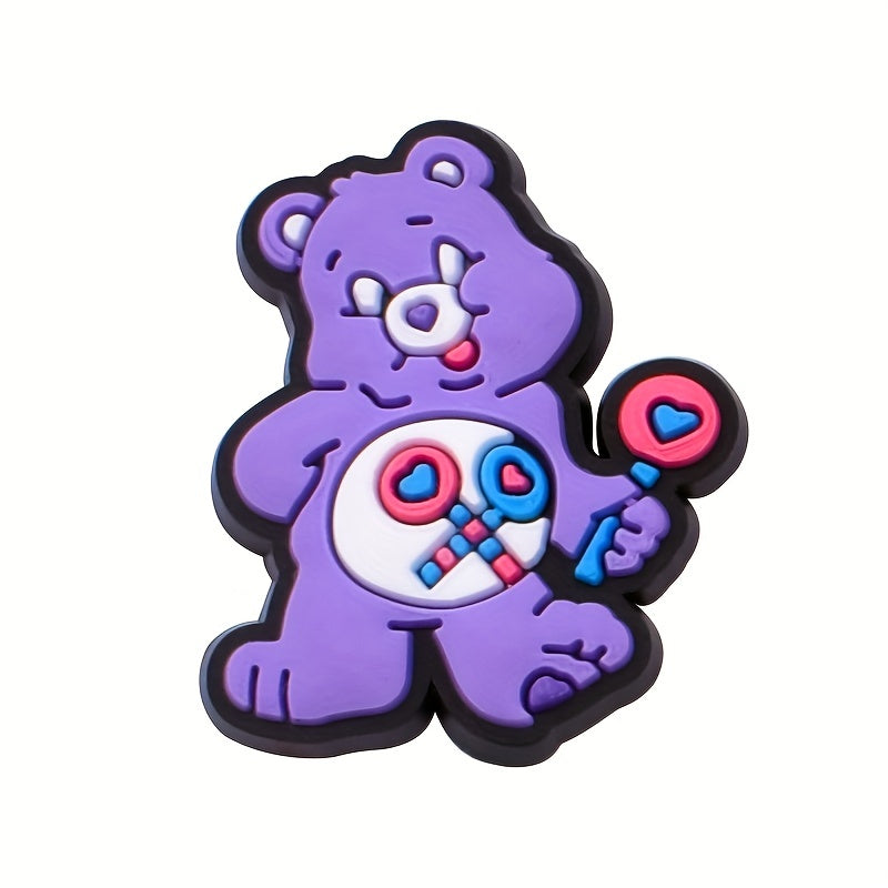 31pcs Cartoon Bear Shoe Charms for Crocs, Party Favors, Birthday Gift