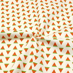6pcs Fruits Series Printed Fabric Patchwork Cloth DIY Sewing