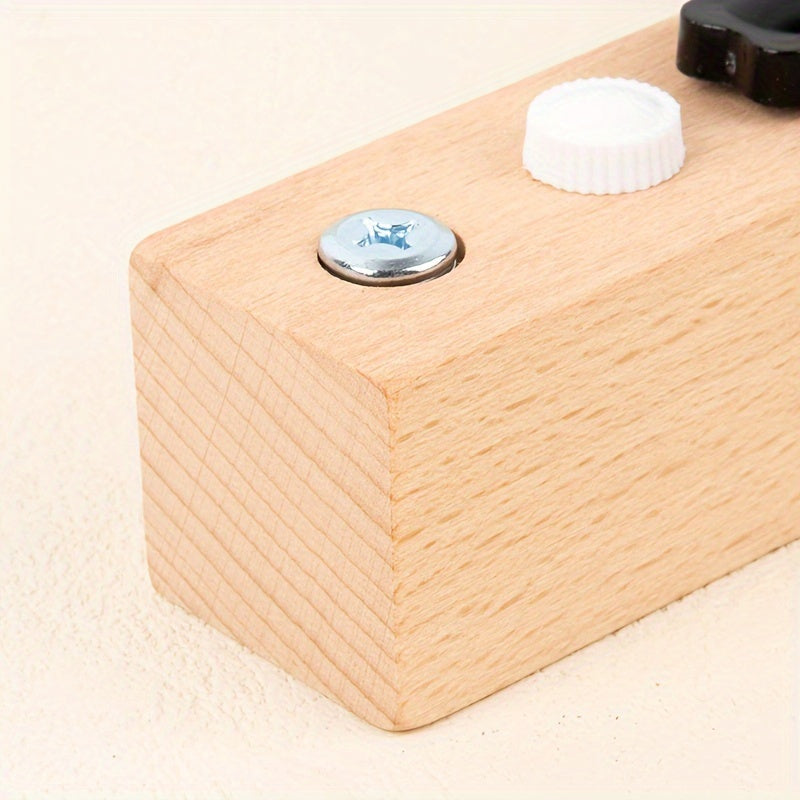 Toy Screwdriver Busy Board for Developing Motor Skills and Hand-Eye Coordination