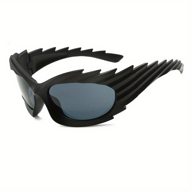 Hedgehog Cat Eye Sports Sunglasses Wrap around Outdoor Glasses