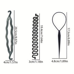 Magic Hair Braided Hair Curler Styling Set Hair Braid Pull Ponytail