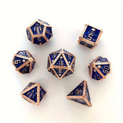 7pcs Metal Wizard Polyhedral Dices Set for RPG Board Game