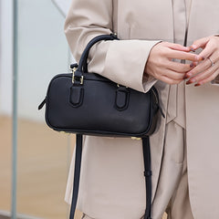 Retro Women's Handbag Adjustable Strap Brown Soft Handbag