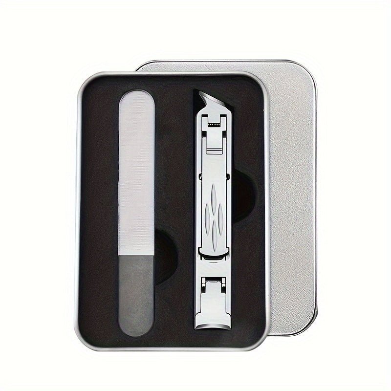 2pcs Double sided Nail Clipper Cutter Set