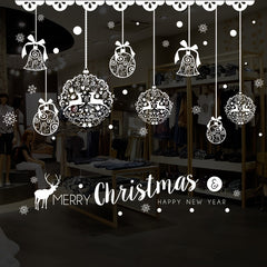 Christmas Chain Door Decals Glass Sticker Decoration For Windows