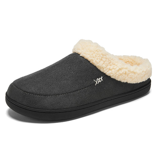 Men's Cozy Fleece Slides Plush Slippers