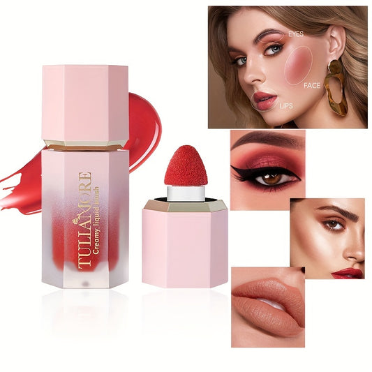 Moisturizing Liquid Blush Stick Lip Eye Cheek Natural Look Long Lasting