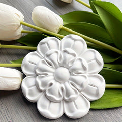 PU Decorative Flowers Lightweight Carved Background Wall Decoration