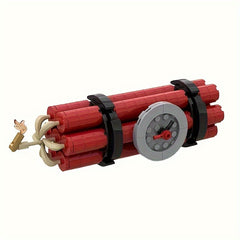 Red Bomb Shape MOC TNT Explosive Building Blocks Toy Model