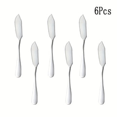 6Pcs Stainless Steel Cheese Spreader Butter Cream Spatula