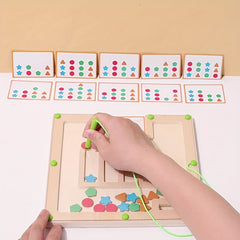 Shape Matching Game Educational Maze Apricot Cream Red Green