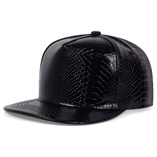 Men's PU Leather Hip Hop Cap