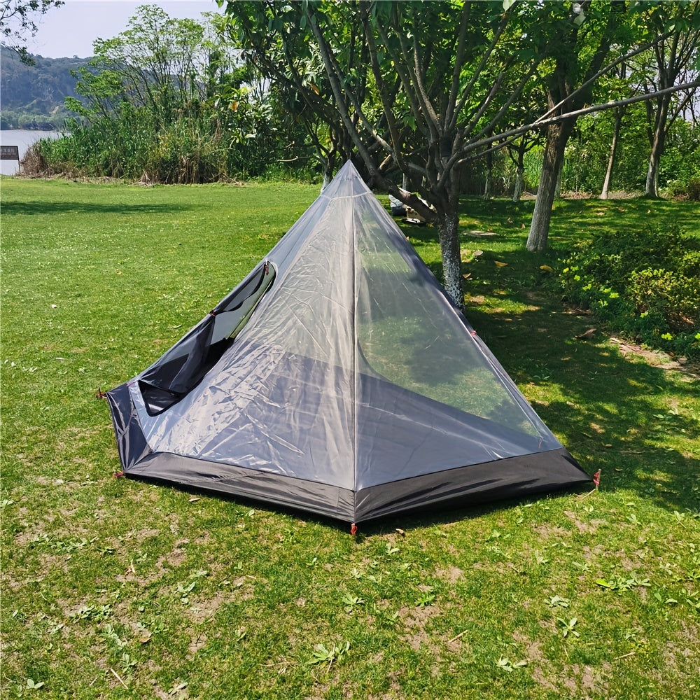 Portable Pentagonal Camping Tent with Anti-mosquito Mesh