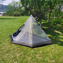 Portable Pentagonal Camping Tent with Anti-mosquito Mesh