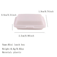 Fast Food Container Doll House Doll Accessory Storage Case