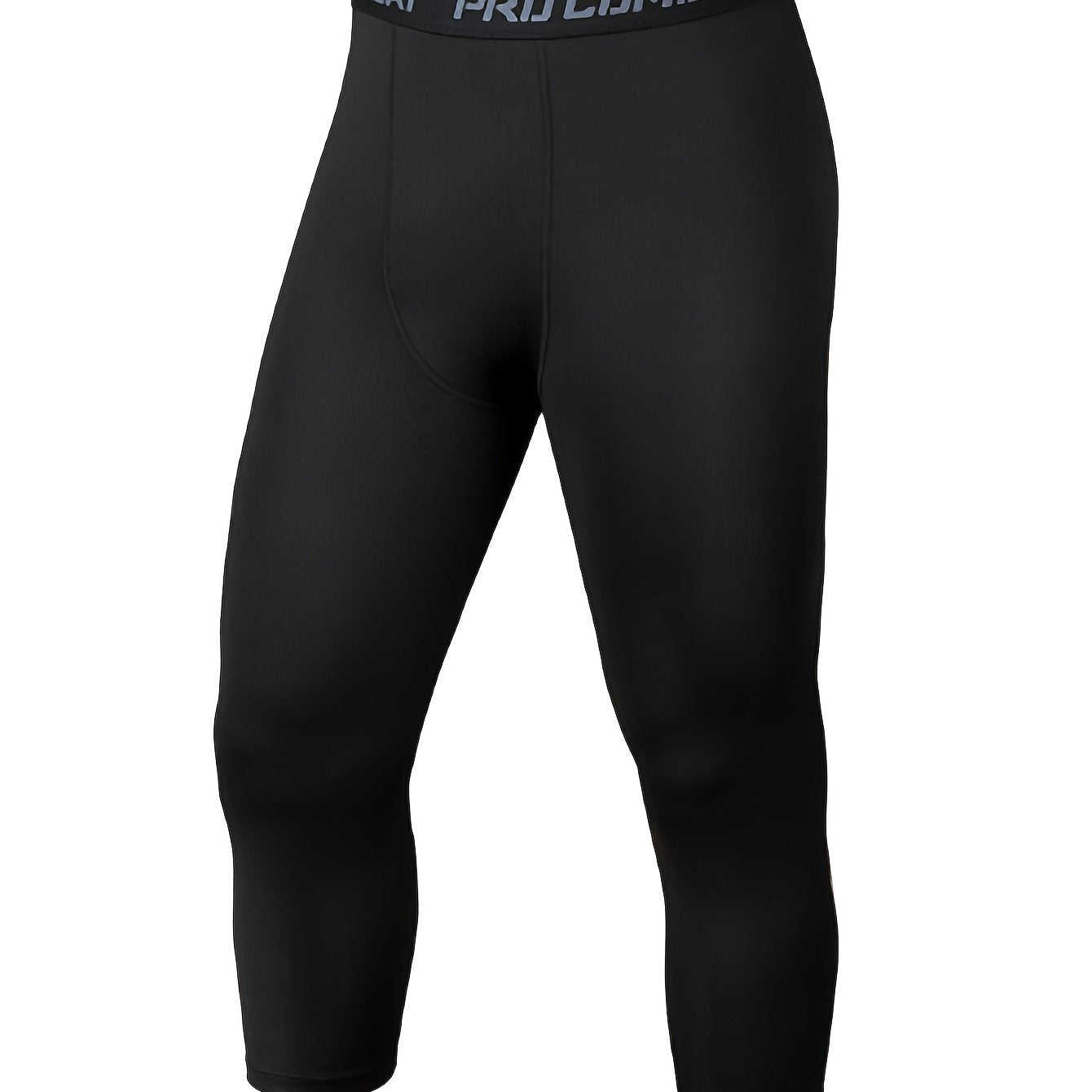 Men's Stripe Compression Pants Active High Stretch Trousers