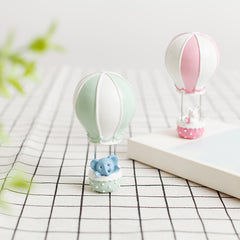 Animal Hot Air Balloon Ornament for Dollhouse