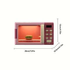 23pcs Kids' Mini Kitchen Microwave Set DIY Cooking Fun Birthday Gift