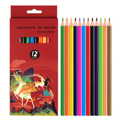 12 24pcs Artistic Drawing Pencils Set Vibrant Colors