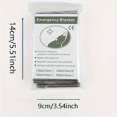 5pcs First Aid Blanket Portable Field Rescue Cold-proof Insulation Blanket