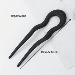 Matte Hair Pin Bun Holder Minimalist Non Slip Styling Accessory