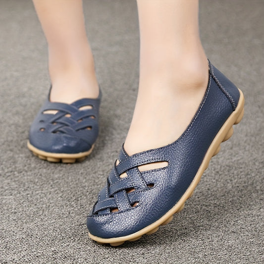 Women's Hollow Out Breathable Loafers Slip On Shoes