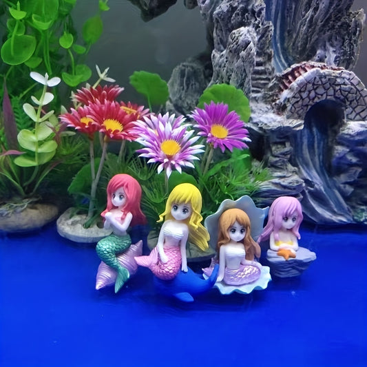 Mermaid Ornament Landscape Decoration for Aquariums