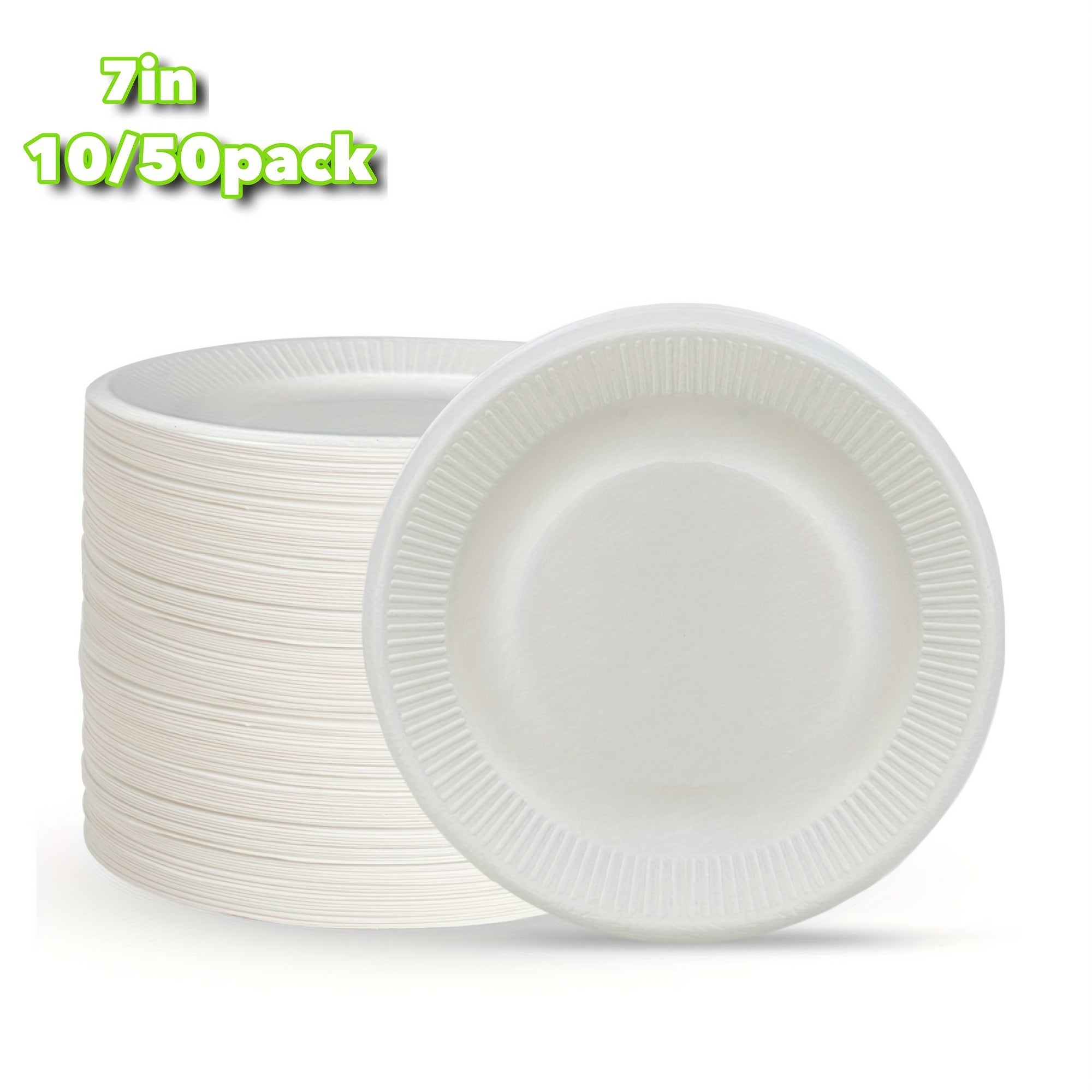 Eco Sugarcane Paper Plates, 17-Pack