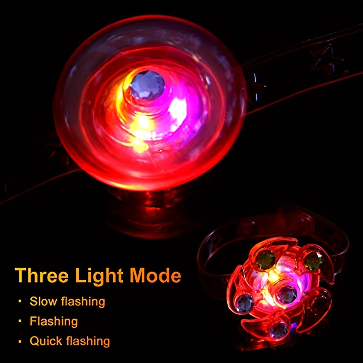 5pcs LED Light Up Spin Glow Bracelets, Party Favors for Goodie Bags, Birthday