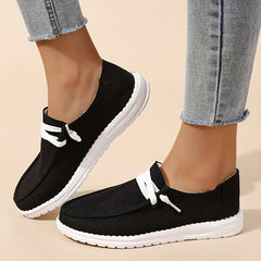 Women's Canvas Slip-On Loafers Casual Walking Sneakers