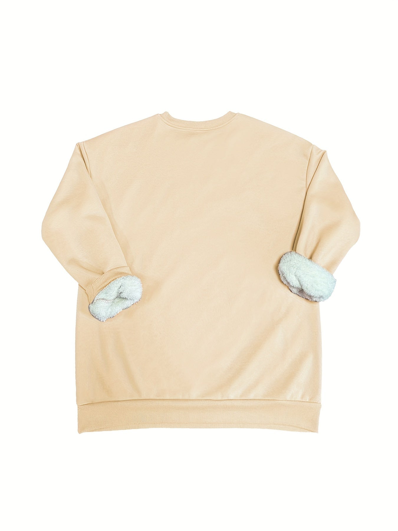 Women's Plus Elephant Print Fleece Top & Joggers Set