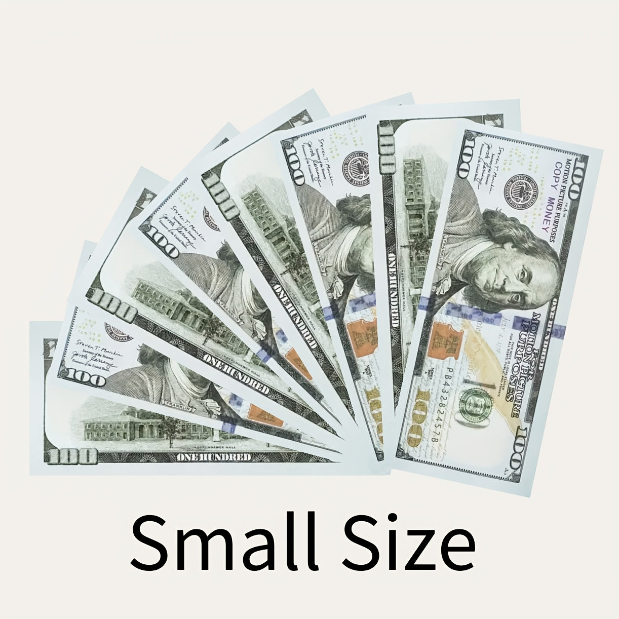100pcs Realistic US Dollar Bills Film Props for Party Decorations