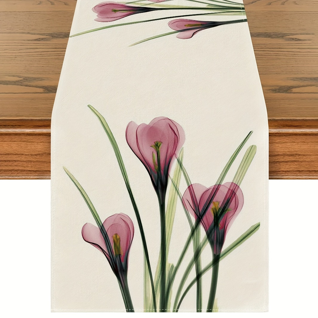 Polyester Rectangle Table Runner Balinese Pleated Holiday Decoration