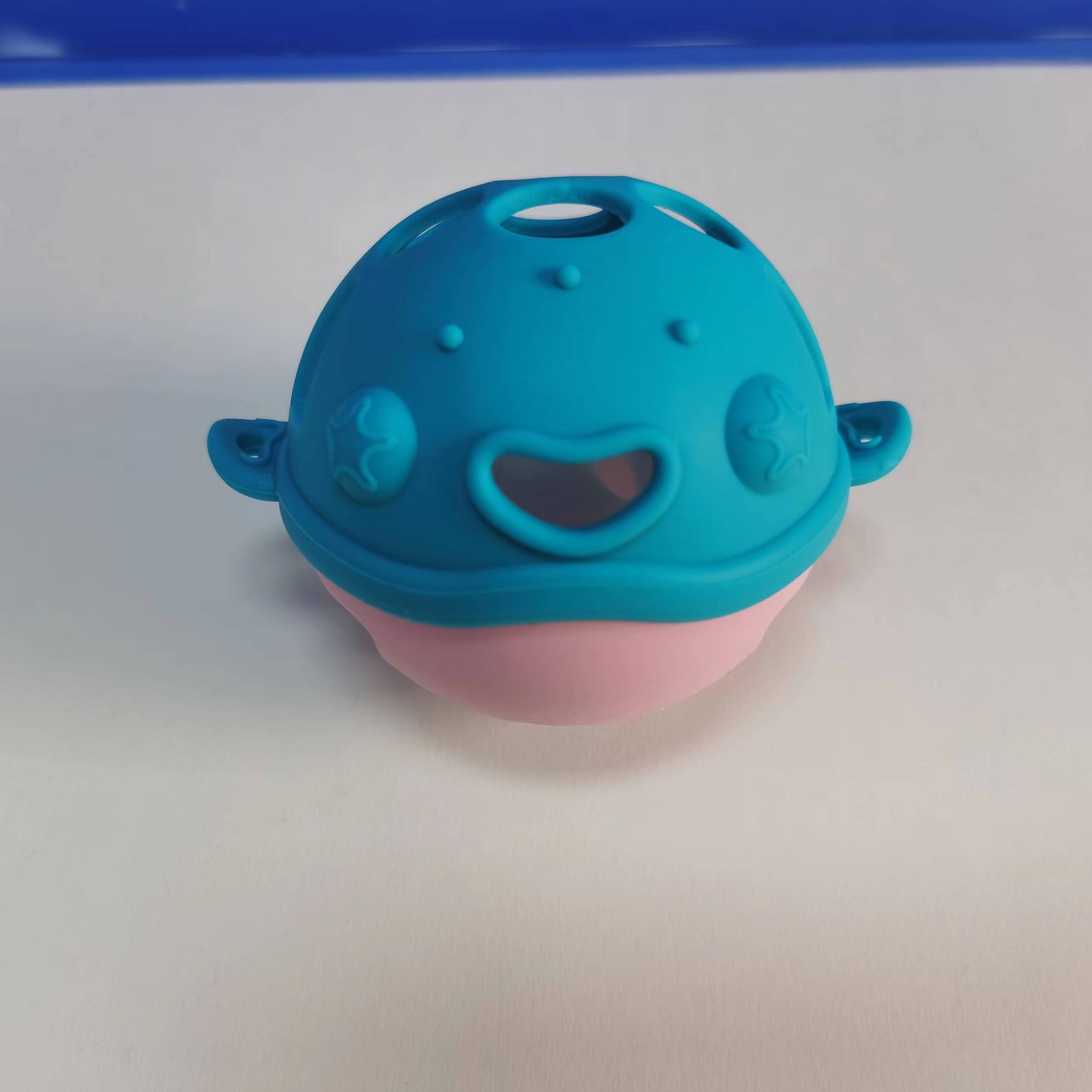 Silicone Teether Bubble Fish Dolphin Shape Molar Stick