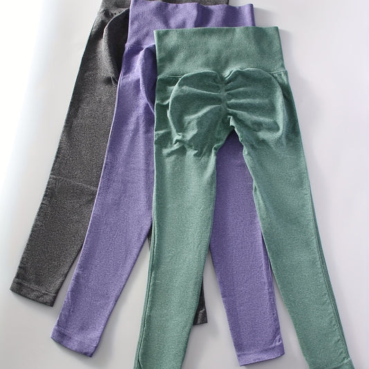 3pcs High Waist Yoga Leggings Fitness Tight Pants