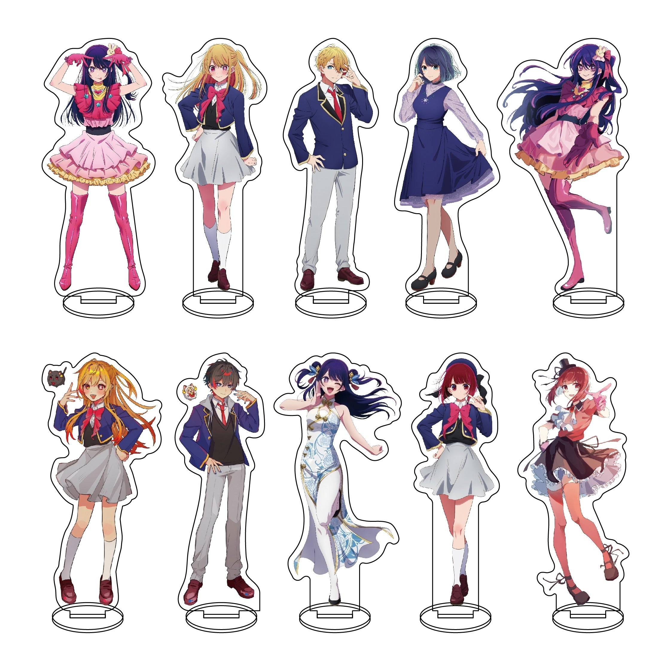 1pc 5 9 Animation Stand Acrylic Decoration