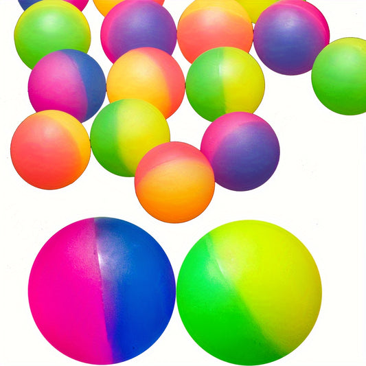 10pcs Rainbow Bouncy Balls Kids Party Favors & Birthday Gift