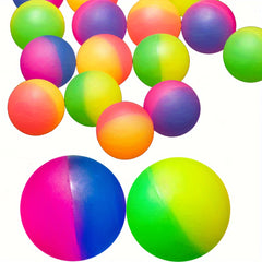 10pcs Rainbow Bouncy Balls Kids Party Favors & Birthday Gift