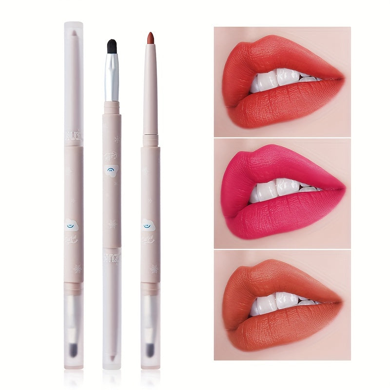 Long Lasting Matte Waterproof Red Lip Liner Lipstick