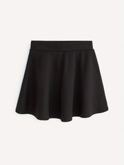 Girls High Waist Flared Knit Skirt For Kids