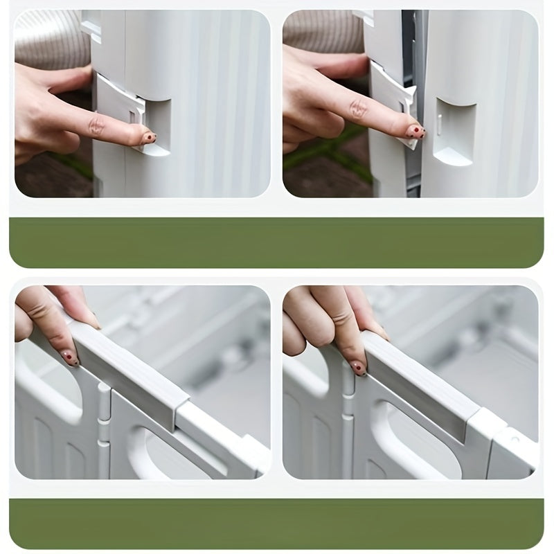 Plastic Small Storage Cart Portable Space Saving Organizer
