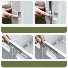 Plastic Small Storage Cart Portable Space Saving Organizer