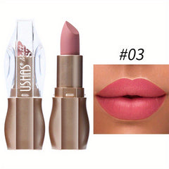 12 Colors Ice Nude Matte Lipstick Lip Balm Waterproof Long Lasting