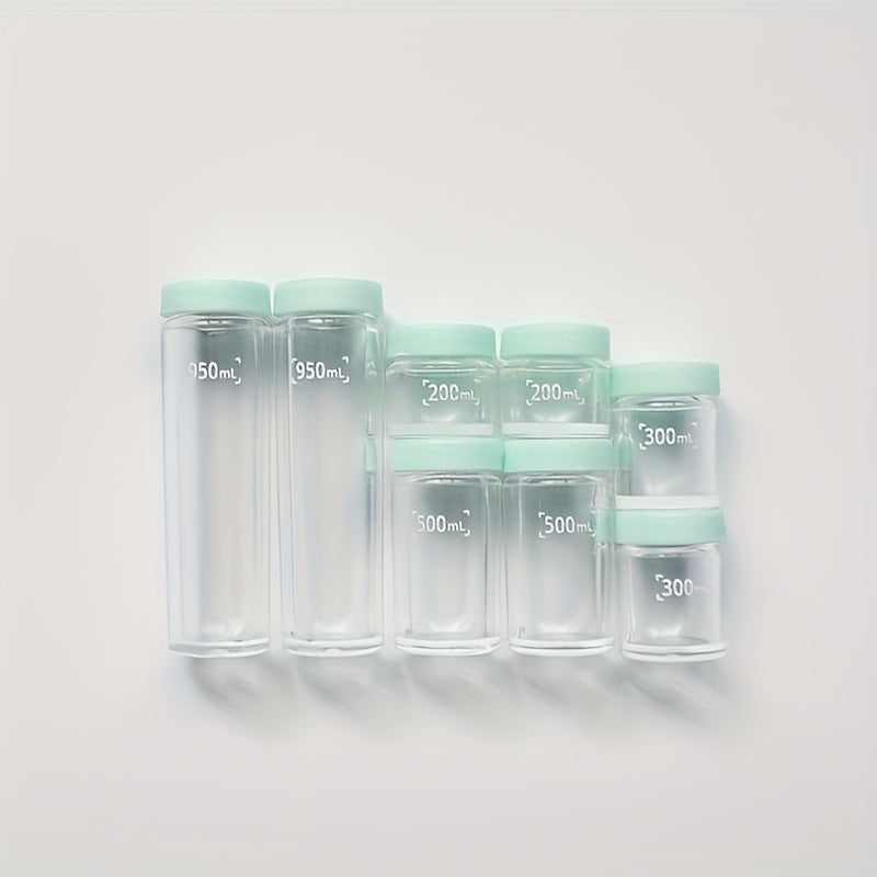 8pcs Mini Sealed Jar Doll House Kitchen Ornaments