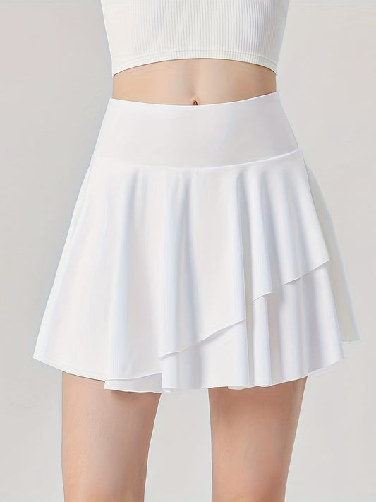Quick Dry Active Skirt Fitness Tennis Skort Women's Activewear