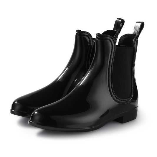 Women's Waterproof Chelsea Ankle Rain Boots