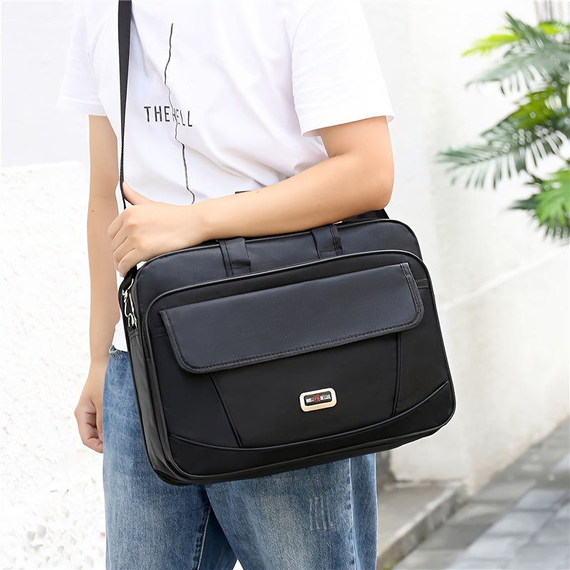 Nylon Zipper Briefcase Travel Storage Crossbody Bag